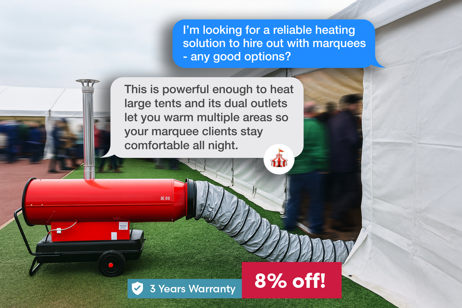 Arcotherm Space Heater Package (Single Outlet)